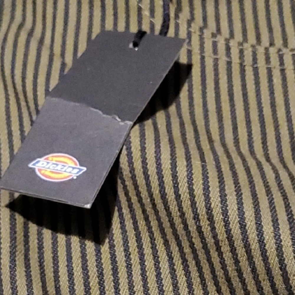 Dickies Olive Striped Men's Shorts - Picture 5 of 5